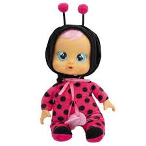 Cry Babies Lady Tiny Cuddles Plush Baby Doll 11" Soft Body Ladybug